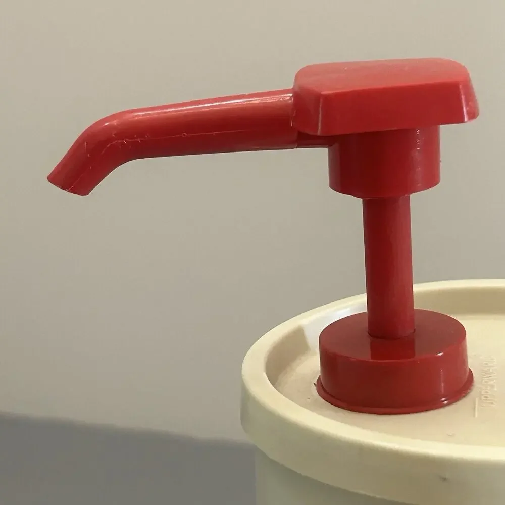 Vintage Tupperware Ketchup Container Dispenser Pump 640-24